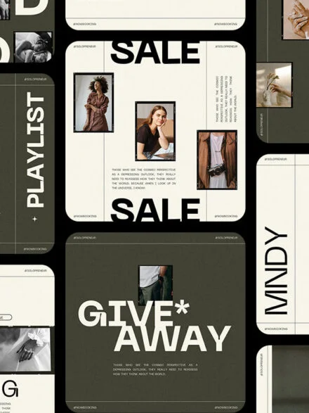Grace – Aesthetic Canva Instagram Posts Graphics - Image 1