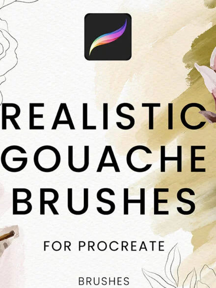 Realistic Gouache Procreate Brushes Graphics - Image 6
