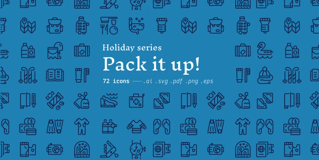 Pack it up – Holiday icons Graphics - Image 2