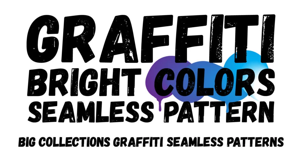 Graffiti Color Seamless Patterns Graphics - Image 1