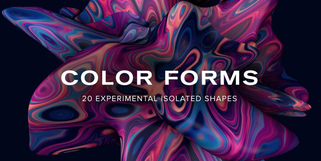 Color Forms – 20 Experimental Isolated Shapes Graphics - Image 2