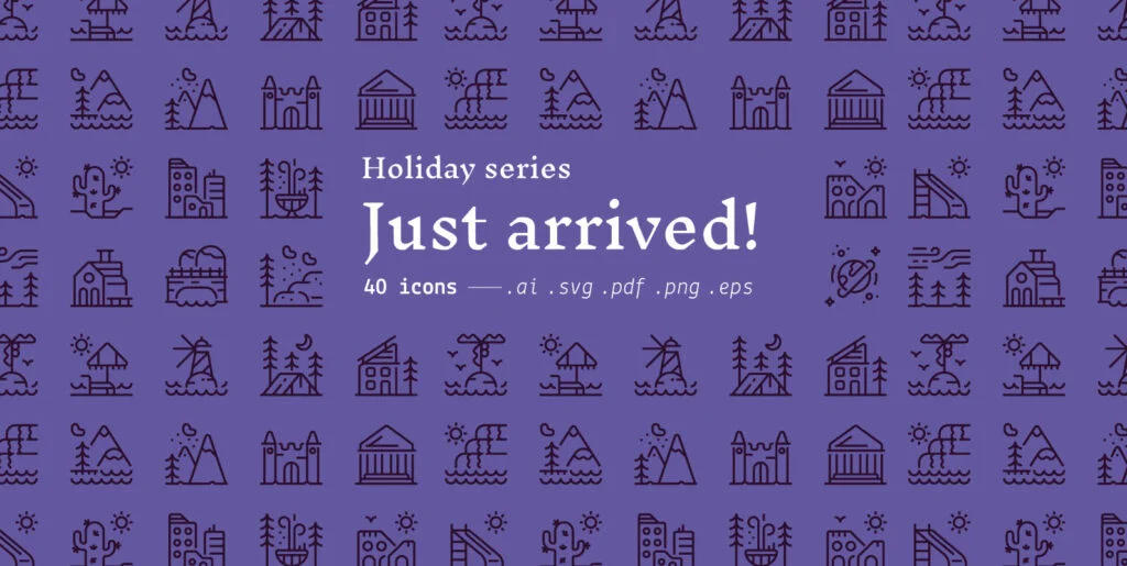 Just arrived! – Holiday Icons Graphics - Image 1