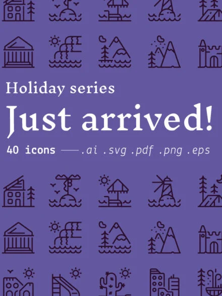 Just arrived! – Holiday Icons Graphics - Image 2