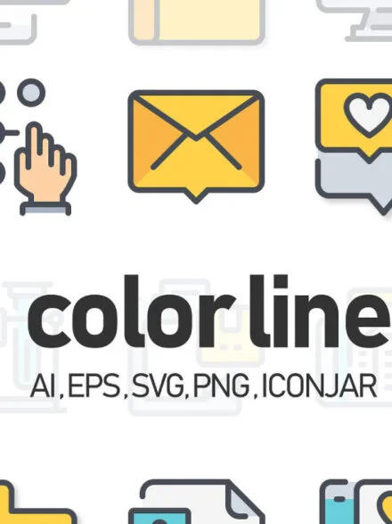 260 Color Line Icon x2 Graphics - Image 4