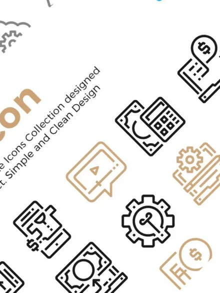 260 Business Line Icons Collection Graphics - Image 3