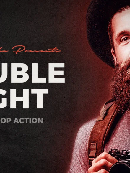 Double Light Photoshop Action Graphics - Image 1