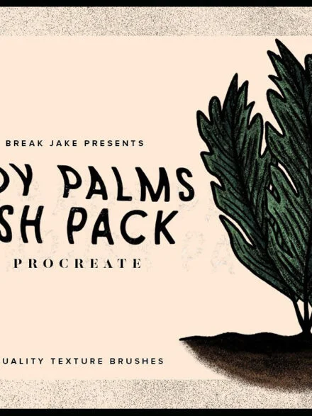 Shady Palms Texture Brushes for Procreate Graphics - Image 6
