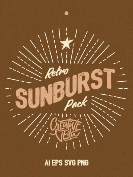 Vintage Glory — Sunburst Vector Set Graphics - Image 2
