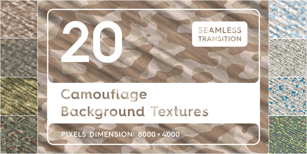 20 Camouflage Backgrounds Textures Graphics - Image 2