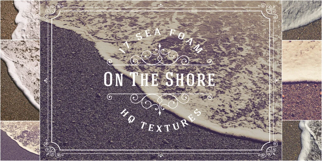 17 Sea Foam On The Shore HQ Textures Graphics - Image 1