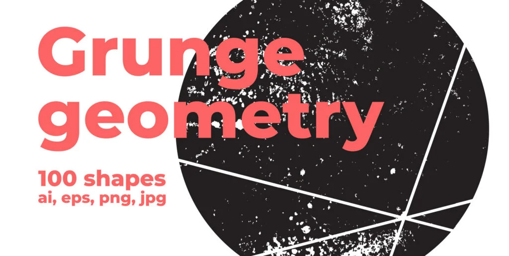 100 Grunge Geometry Shapes Graphics - Image 2
