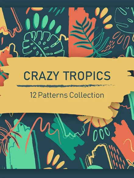 Crazy Tropics 12 Patterns Collection Graphics - Image 11