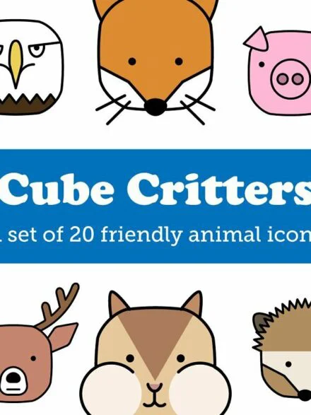 Cube Critters Animal Icons Graphics - Image 6