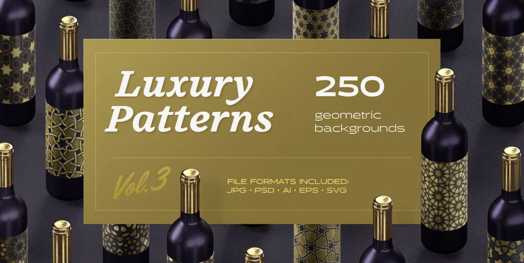 Luxury Patterns – 250 Geometric Backgrounds Collection Graphics - Image 2