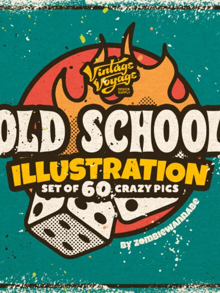 Old School Illustrations Graphics - Image 11
