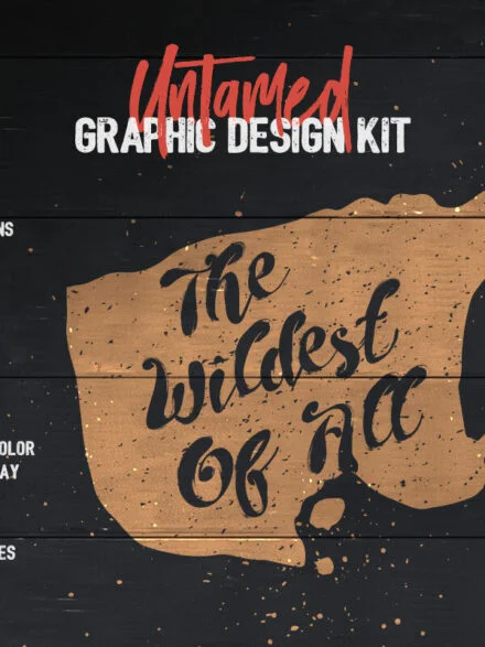 Untamed Graphic Design Kit Graphics - Image 1