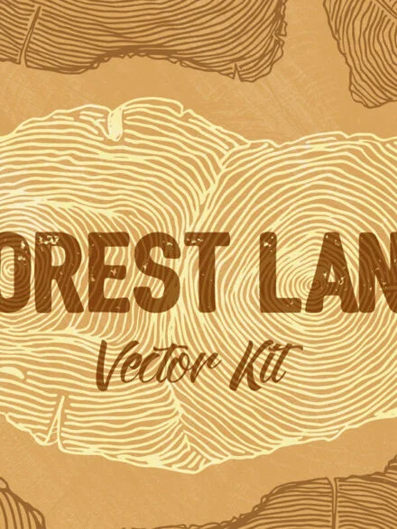 Forest Land Vector Kit Graphics - Image 3