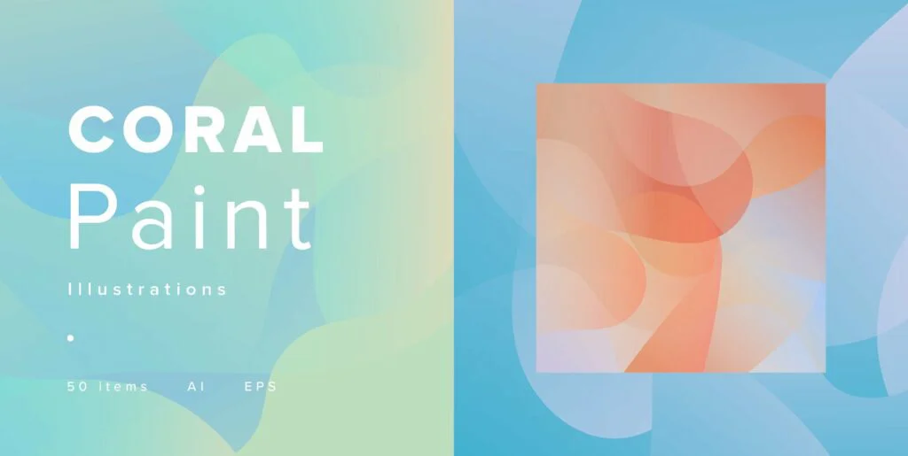 Coral Paint Graphics - Image 1