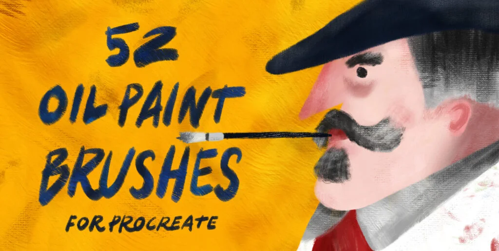 Oil Paint Brushes for Procreate Graphics - Image 2