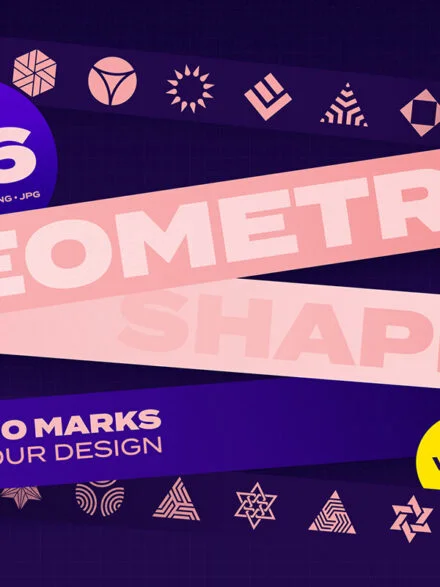 96 Geometric Shapes & Logo Marks Collection VOL.1 Graphics - Image 2