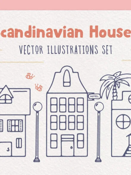 Scandinavian Houses Vector Images Graphics - Image 9
