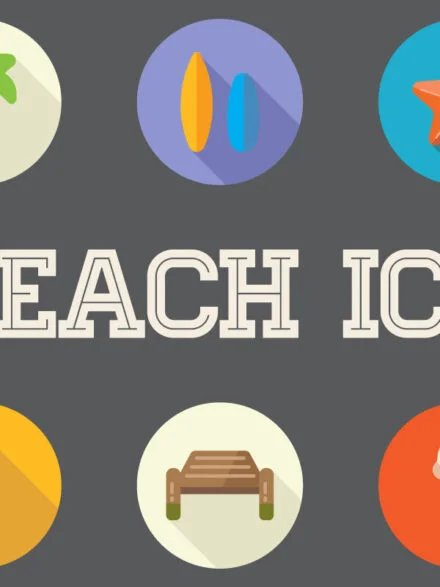 Awesome 35 Beach Flat Icons in Vector Graphics - Image 12