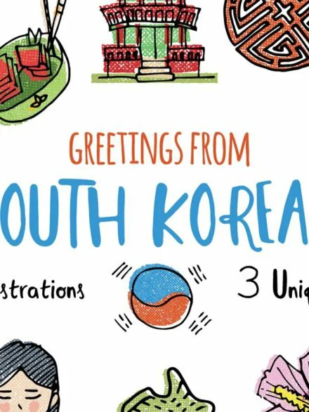 South Korea Illustration Set Graphics - Image 11