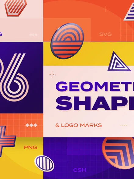 96 Geometric Shapes & Logo Marks Collection VOL.2 Graphics - Image 3
