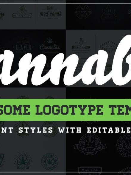 Awesome Cannabis Logotype Templates Graphics - Image 10