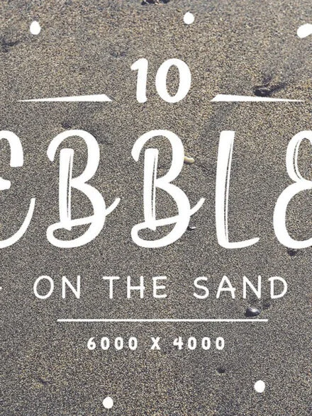 10 Pebbles on the Sand Backgrounds Graphics - Image 8