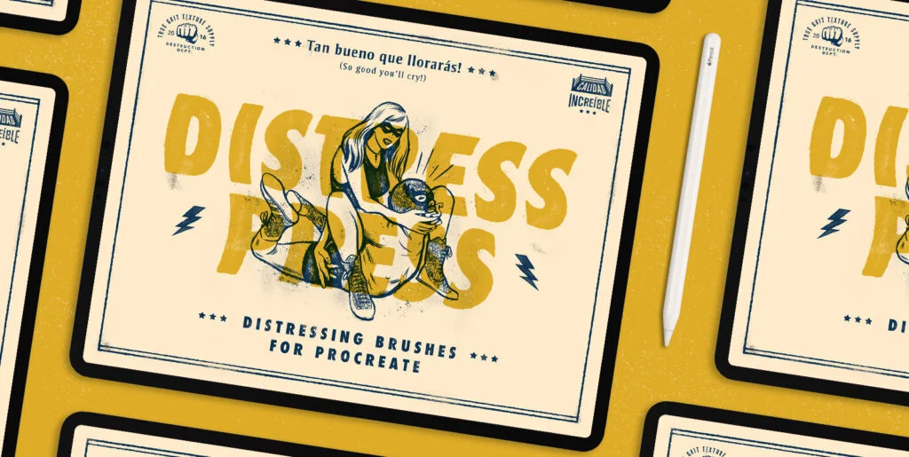 Distress Press Brushes For Procreate Graphics - Image 2