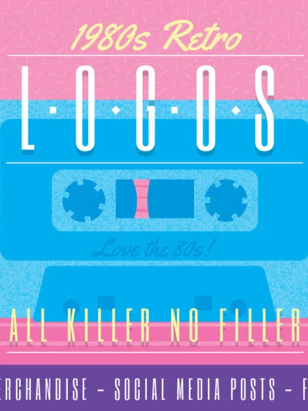1980s Retro Logos and Slogans Graphics - Image 2