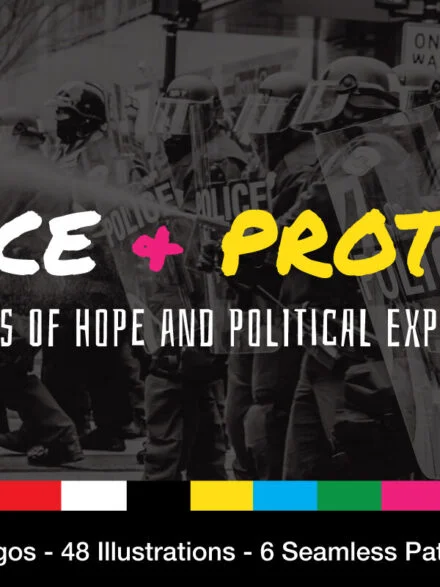 Peace and Protest Logos and Illustrations Graphics - Image 12