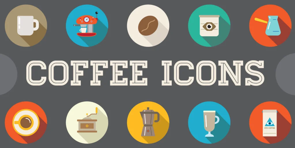 Awesome 27 Flat Vector Coffee Icons Graphics - Image 2