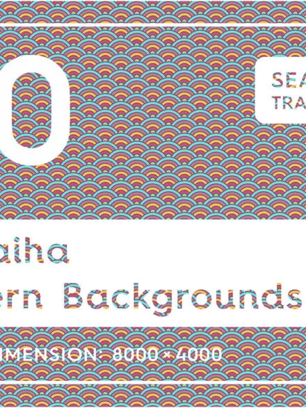 20 Seigaiha Pattern Backgrounds Graphics - Image 12