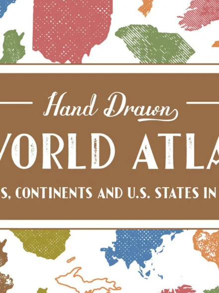Hand Drawn World Atlas Graphics - Image 1