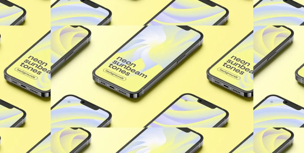 Neon Sunbeam Gradient Backgrounds Graphics - Image 2