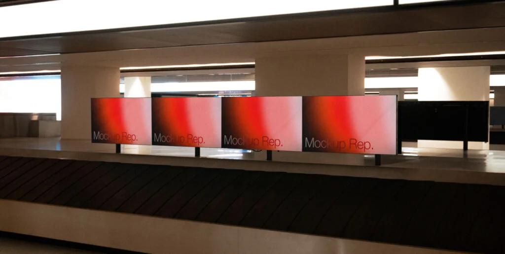 Airport Screen Mockup 001 Graphics - Image 2
