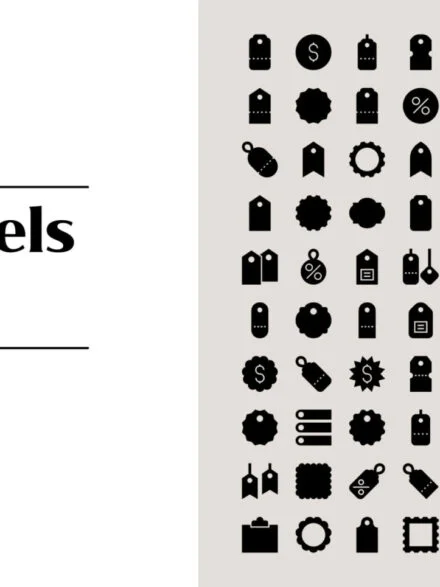 Tags and Labels Icons Graphics - Image 1