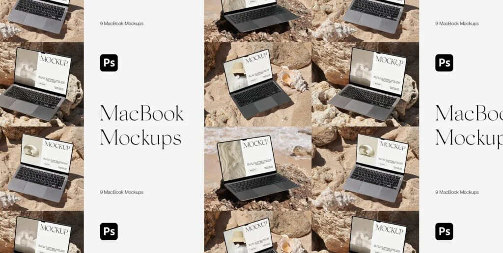 MacBook Air Mockups for Photoshop Psd Graphics - Image 2