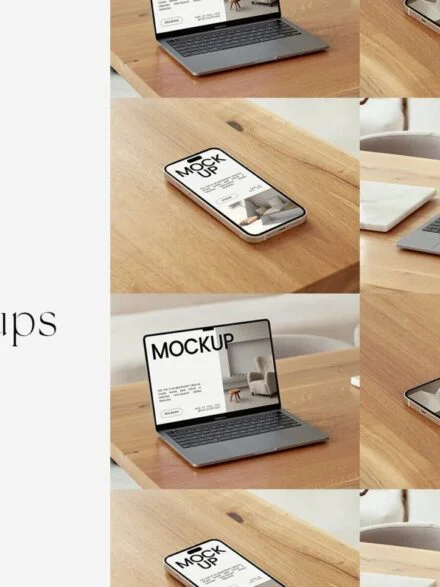 Gloria Apple Devices Mockups Graphics - Image 1