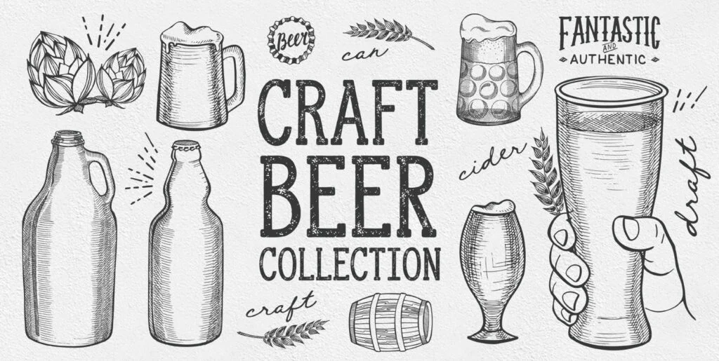Beer Drink Illustrations Graphics - Image 1