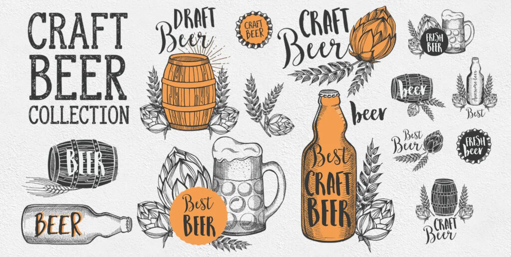Beer Alcohol Illustrations Graphics - Image 2