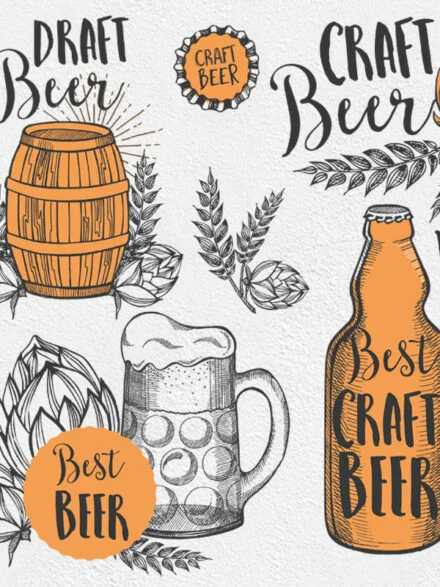 Beer Alcohol Illustrations Graphics - Image 2