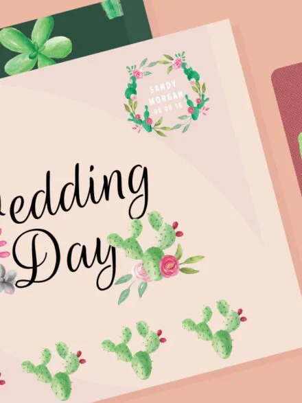 Cactus Cacti Wedding Watercolor Package Graphics - Image 12