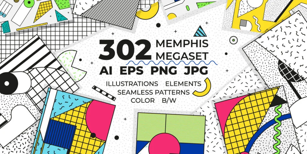 302 Memphis Megaset Graphics - Image 1
