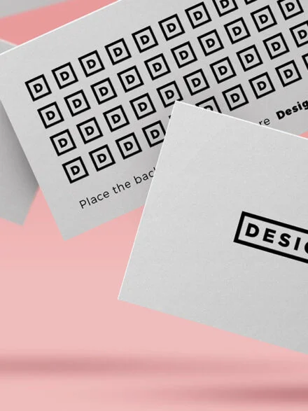 Floating Business Card Mockup Graphics - Image 5