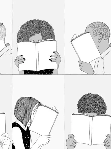 People Reading Books Graphics - Image 4