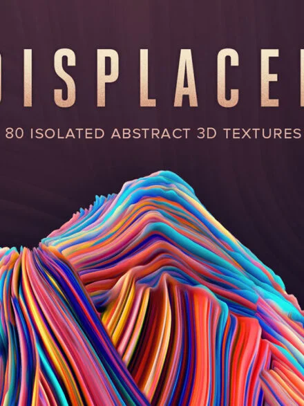 Displaced: 80 Isolated Abstract 3D Textures Graphics - Image 7
