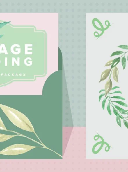 Foliage Wedding Watercolor Package Graphics - Image 8